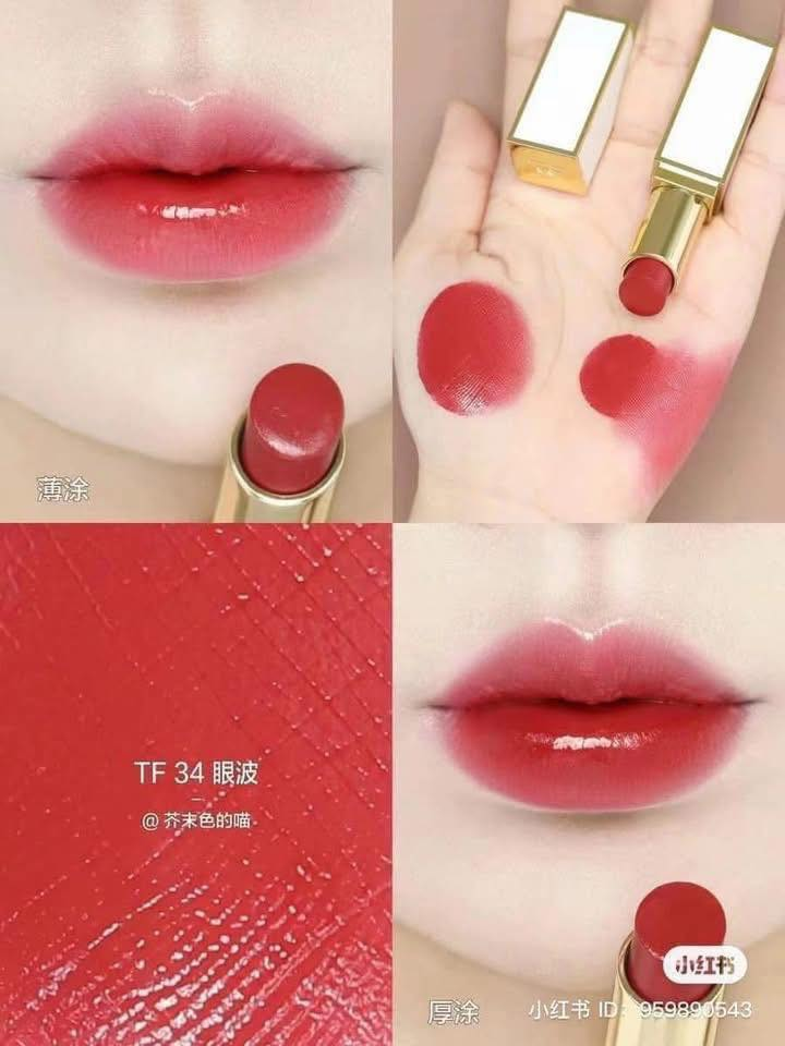 Son Tomford Soleil Ultra-shine lip color 3.3g - Fullbox - 34 Rose Irise