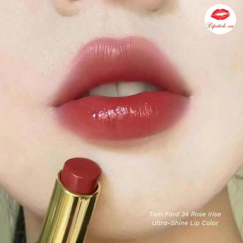 Son Tomford Soleil Ultra-shine lip color 3.3g - Fullbox - 34 Rose Irise