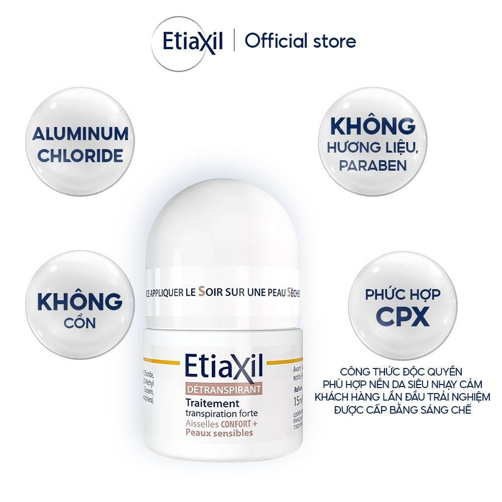 Lăn Khử Mùi EtiaXil Detranspirant - 15ml
