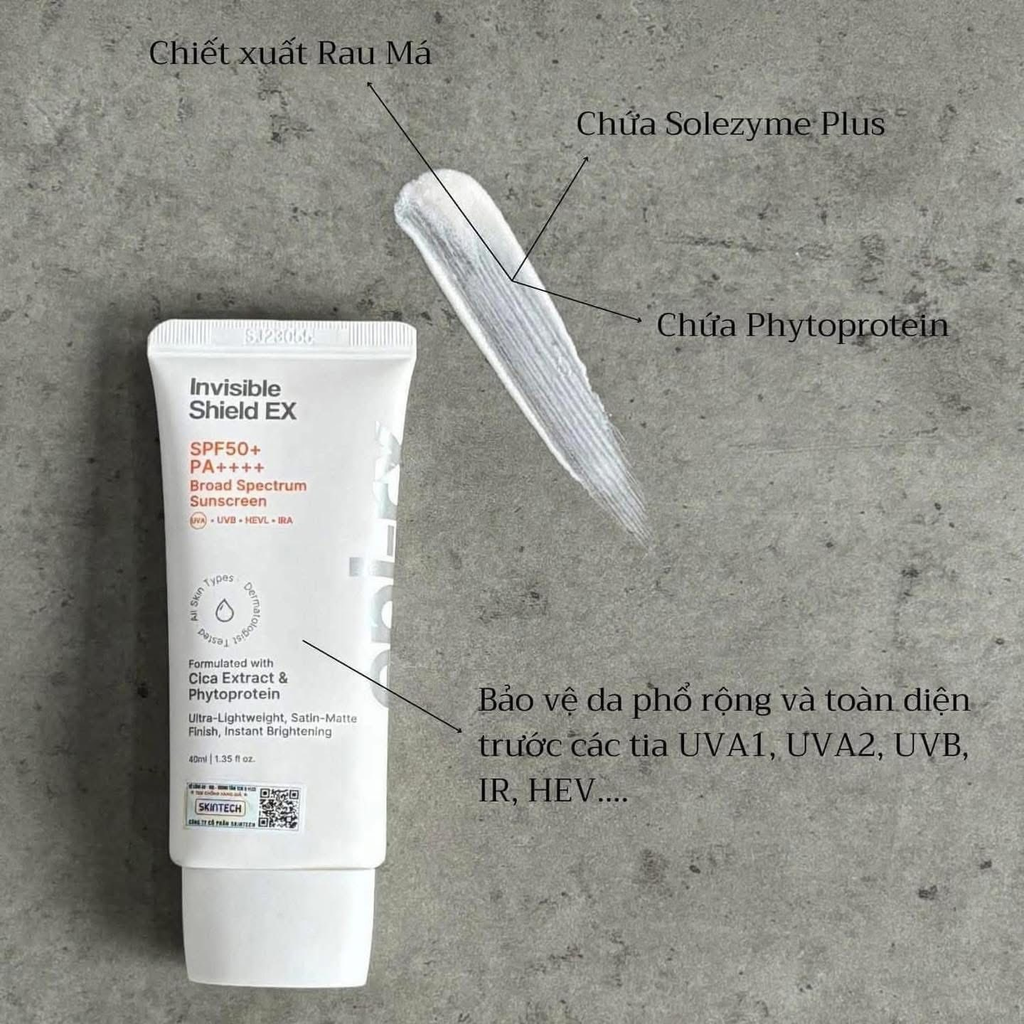 Kem Chống Nắng Epi-rx Invisible Shield EX SPF50+ 40ml - Fullbox Công Ty