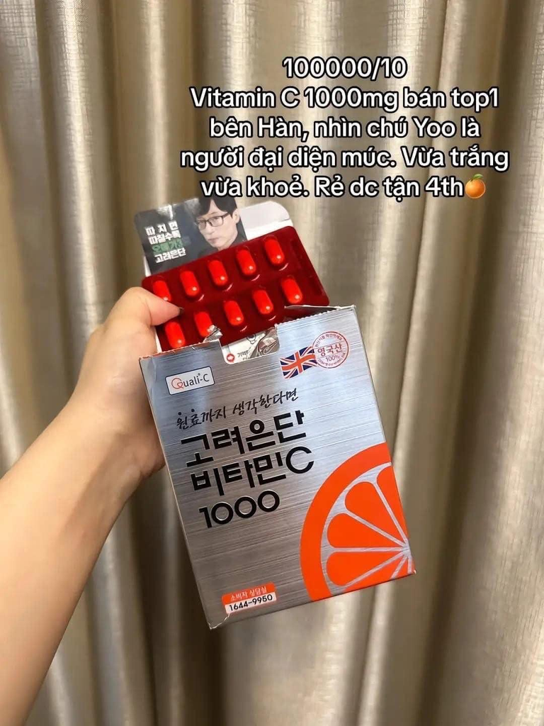 Viên Uống Làm Sáng, Chống Lão Hoá Da Korea Eundan Vitamin C1000 Easy + Vitamin D - 120 Viên