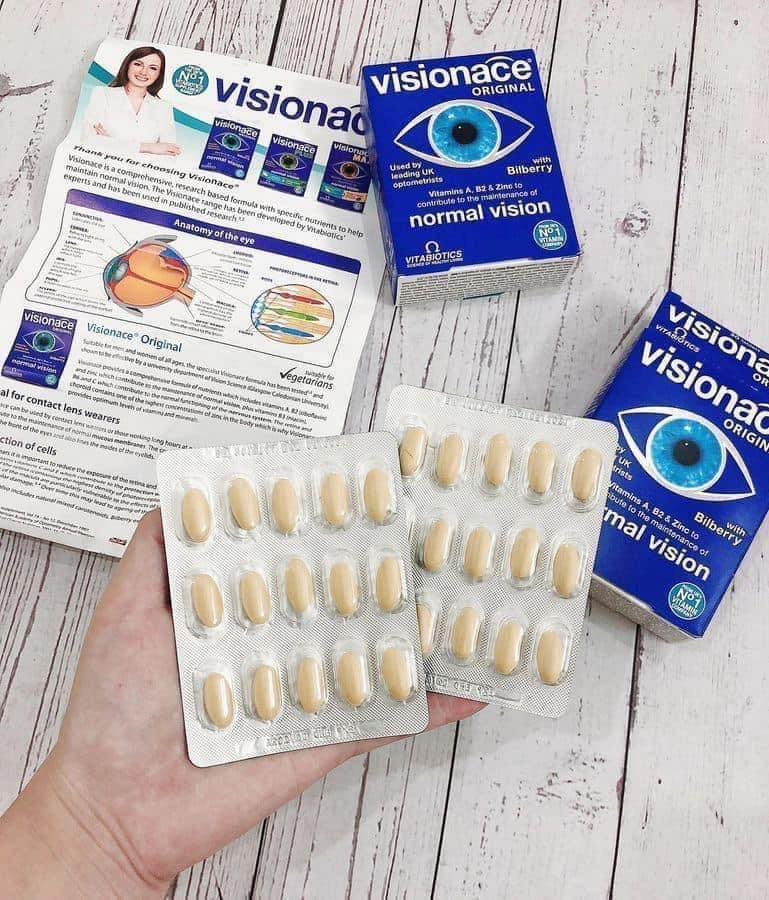Viên Uống Bổ Mắt, Cải Thiện Thị Lực Vitabiotics Visionace Original 30 Viên
