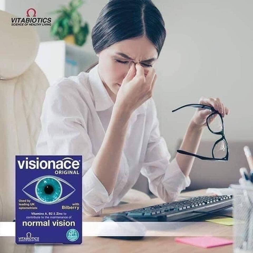 Viên Uống Bổ Mắt, Cải Thiện Thị Lực Vitabiotics Visionace Original 30 Viên