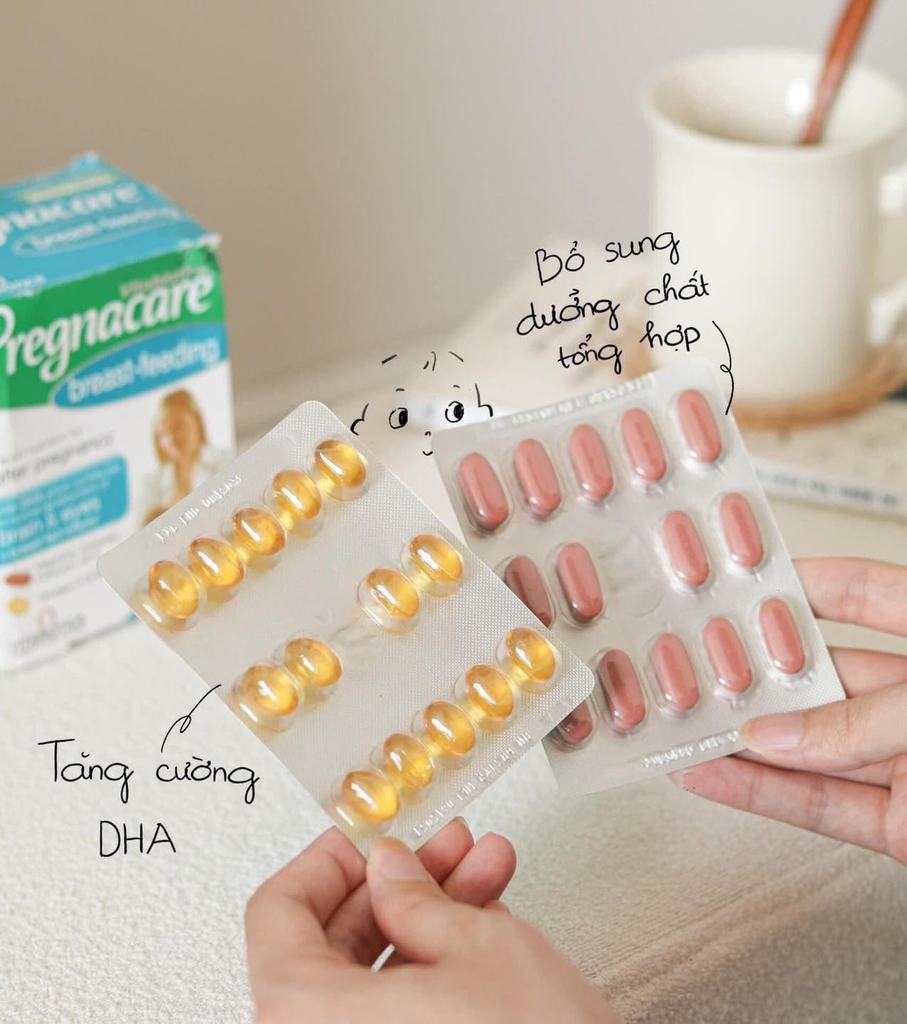 Viên Uống Bổ Sung Vitamin và Khoáng Chất Sau Sinh Vitabiotics Pregnacare Breast-Feeding 84v Fullbox