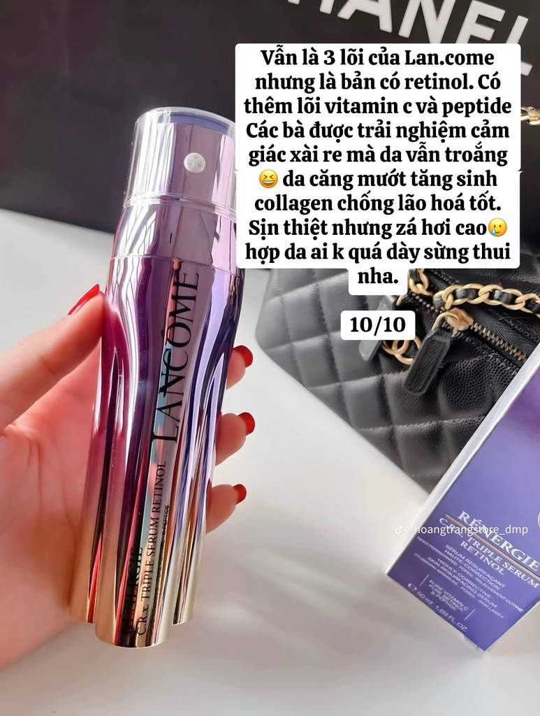 Serum Retinol Tươi 3 Lõi Lancome Renergie C.R.x Triple Retinol 3ml - Hàng Công Ty