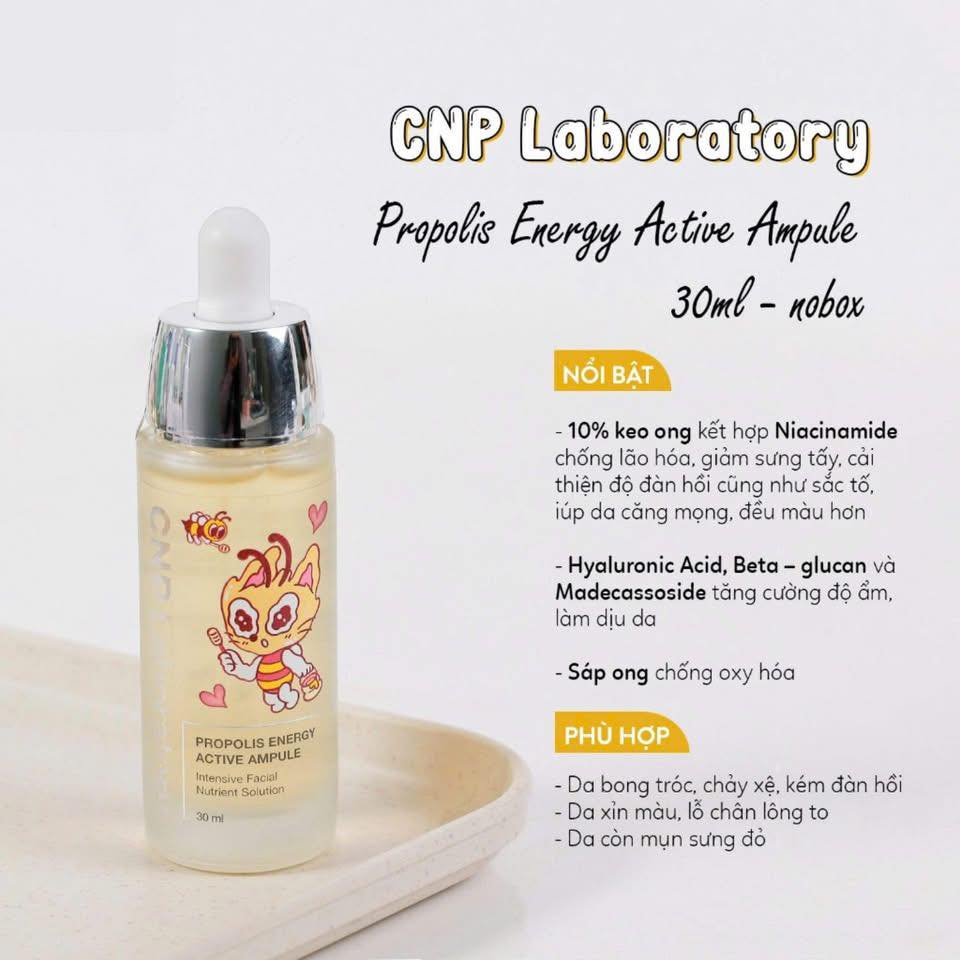 Serum Keo Ong Phục Hồi Da CNP Laboratory Propolis Energy Active Ampule 30ml - Tách Set Nobox
