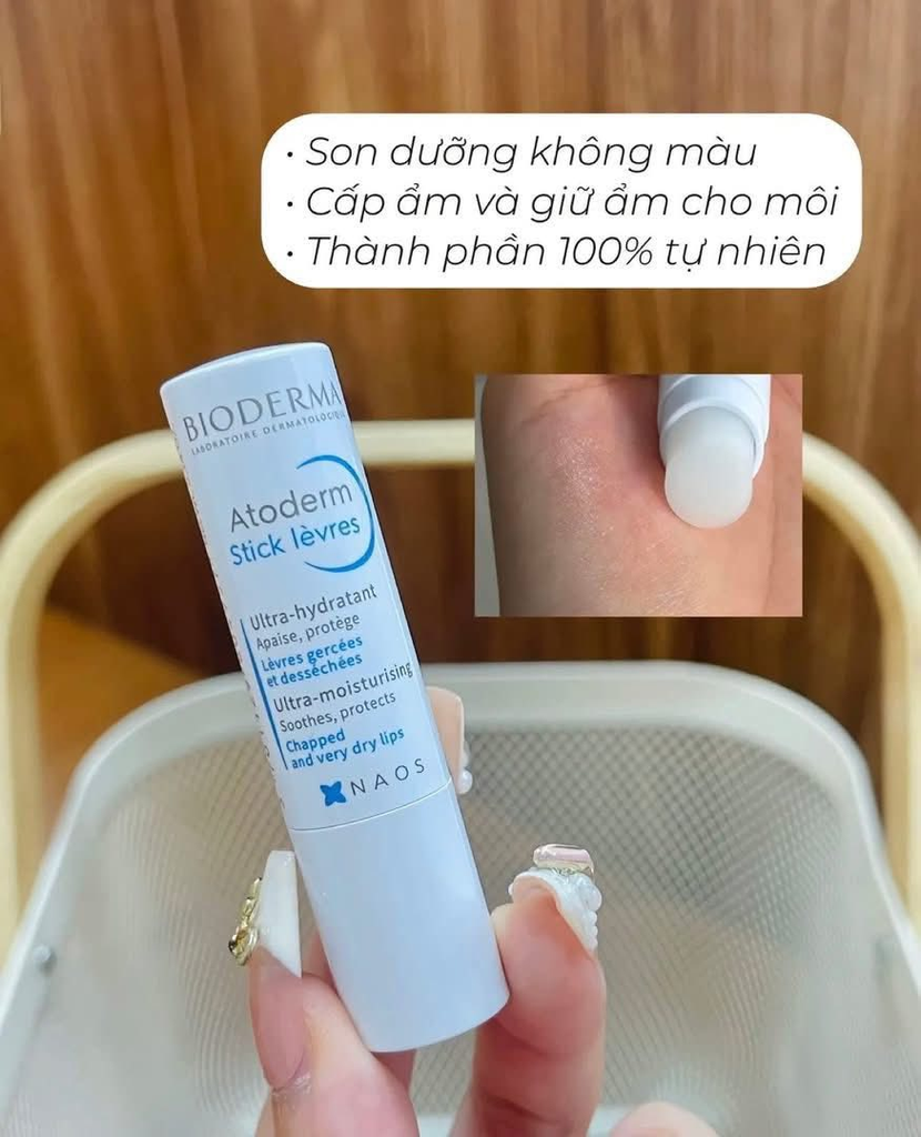 Son Dưỡng Môi Bioderma Atoderm Stick Levres - 4g