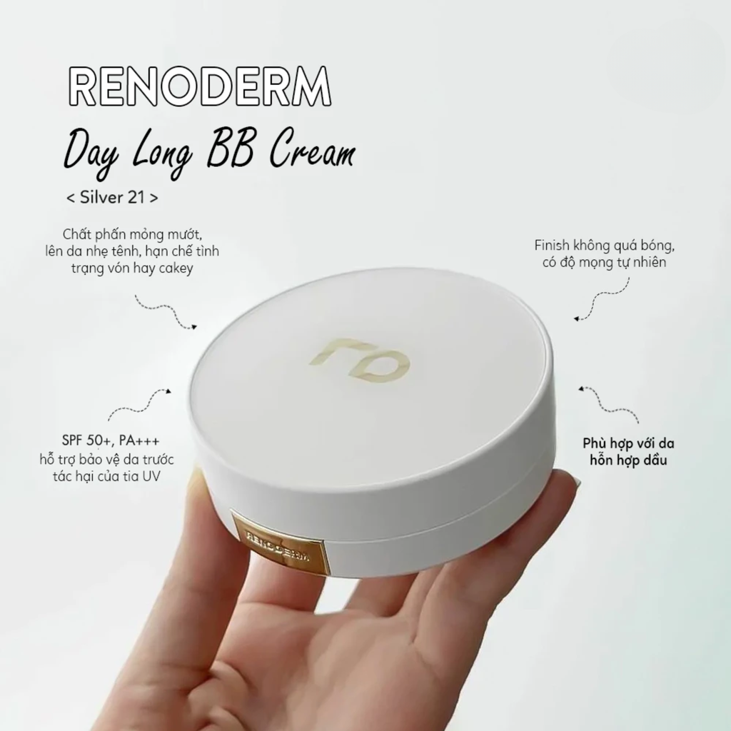 Cushion Renoderm Day long BB Cream Silver 15g - Hàng Công Ty