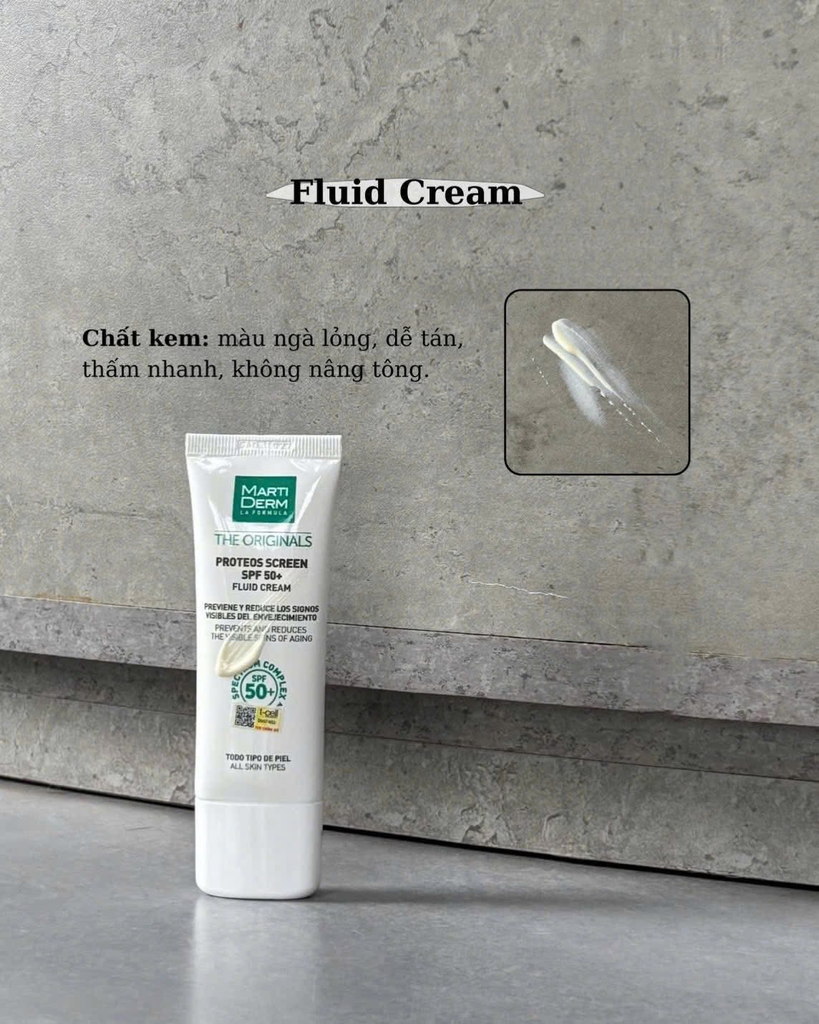 Kem Chống Nắng MartiDerm The Originals Proteos Screen SPF50+ 40ml Fullbox