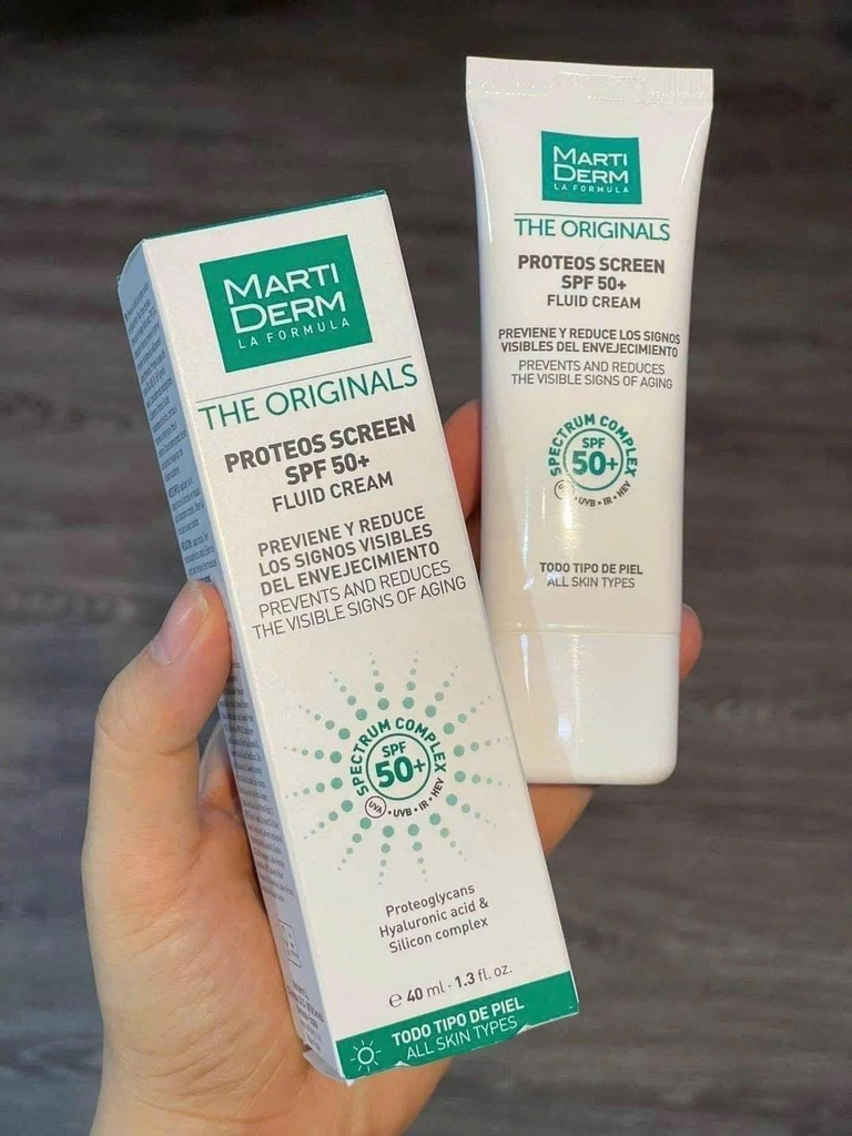 Kem Chống Nắng MartiDerm The Originals Proteos Screen SPF50+ 40ml Fullbox