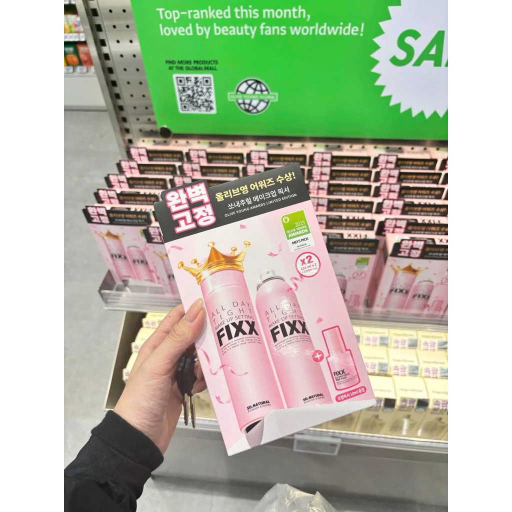 Xịt Khoá Makeup So Natural All Day Tight Make Up Setting Fixx - Tách Set Nobox