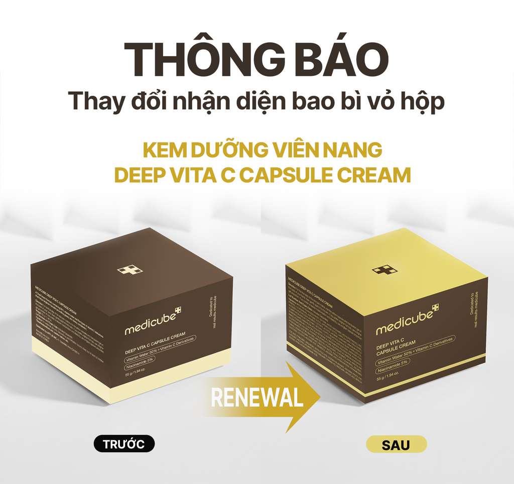 Kem Dưỡng Dạng Viên Nang Medicube Deep Vita C Capsule Cream 55g - Fullbox