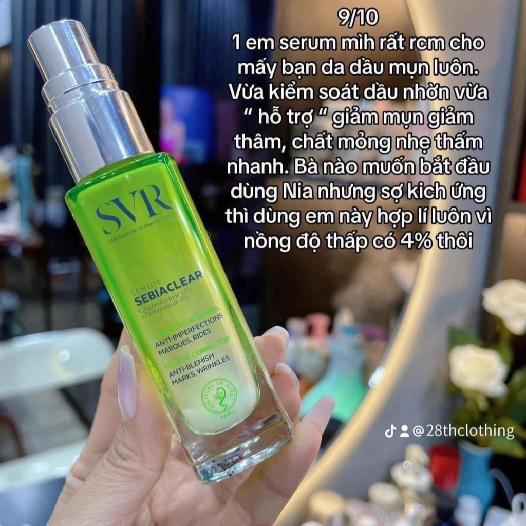 Serum Giảm Mụn, Mờ Thâm SVR Sebiaclear Correcteur Global - 30ml Fullbox