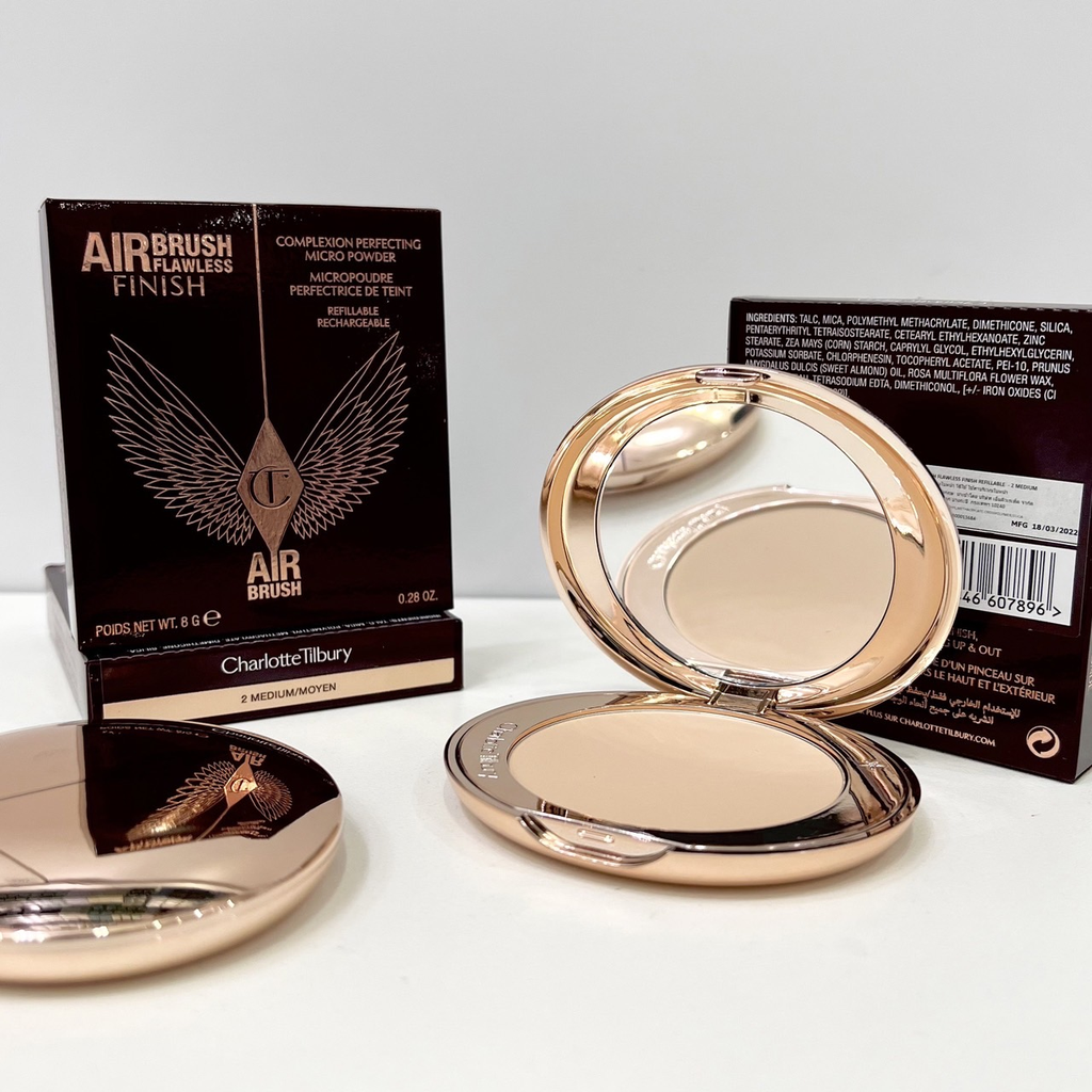 Phấn Phủ Charlotte Tilbury Airbrush Flawless Finish 8g - Fullbox Hàng Duty