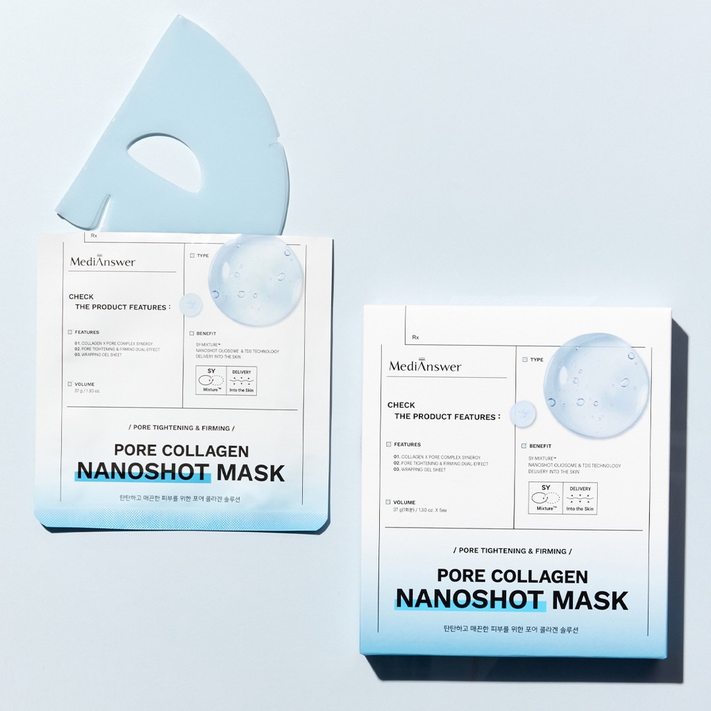 Mặt Nạ Thạch Nâng Cơ Căng Bóng MediAnswer Collagen Nanoshot (5 miếng) - Fullbox - Hàng Công Ty