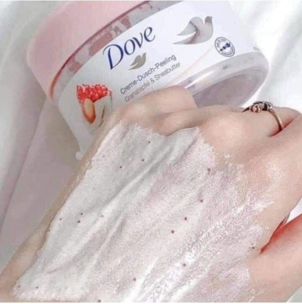 Tẩy Tế Bào Chết Body Dove Creme Dusch Peeling - 225ml (Bản Đức)