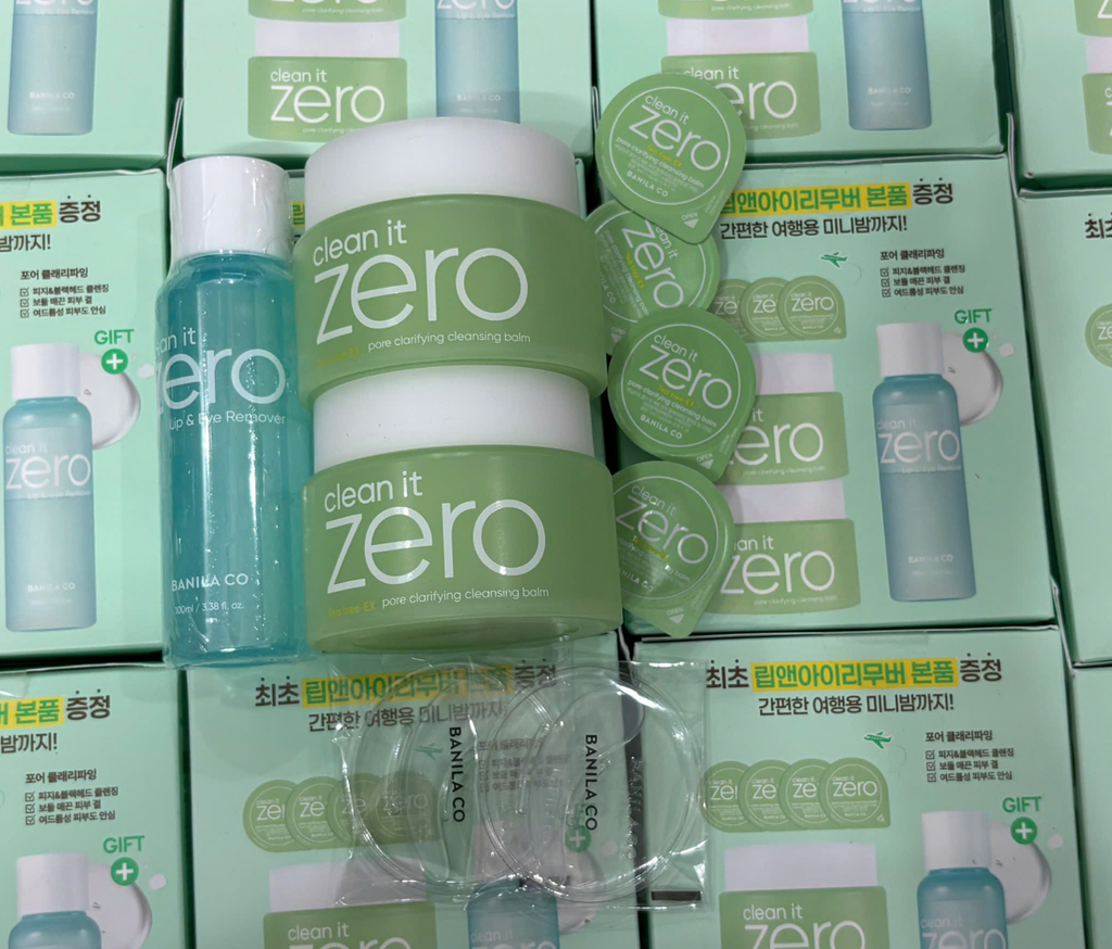 Set 7 món sáp tẩy trang Clean it Zero (100ml*3 + 3ml*4) - Fullbox