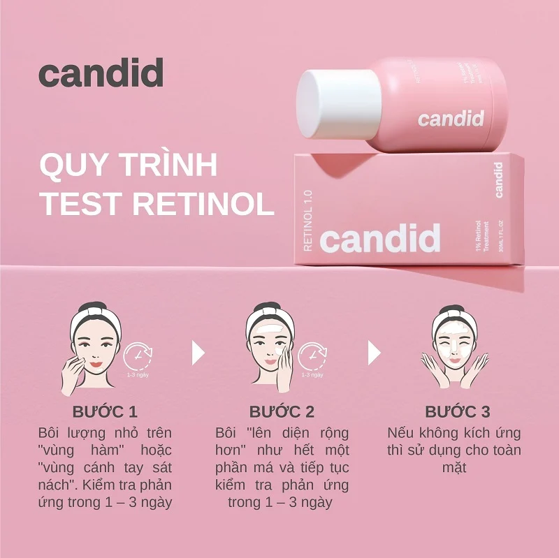 Tinh chất Retinol Candid 30ml - Fullbox Hàng Công Ty