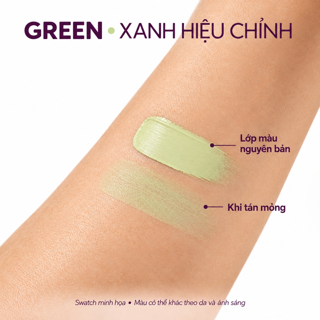 Kem Che Khuyết Điểm Tarte Shape Tape Hydrating Color Corrector Green 6ml - Fullbox Hàng US