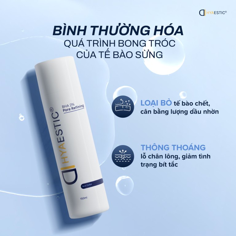 Toner Tẩy Tế Bào Chết Hyaestic BHA 2% Pore Refining - Fullbox - Hàng Công Ty