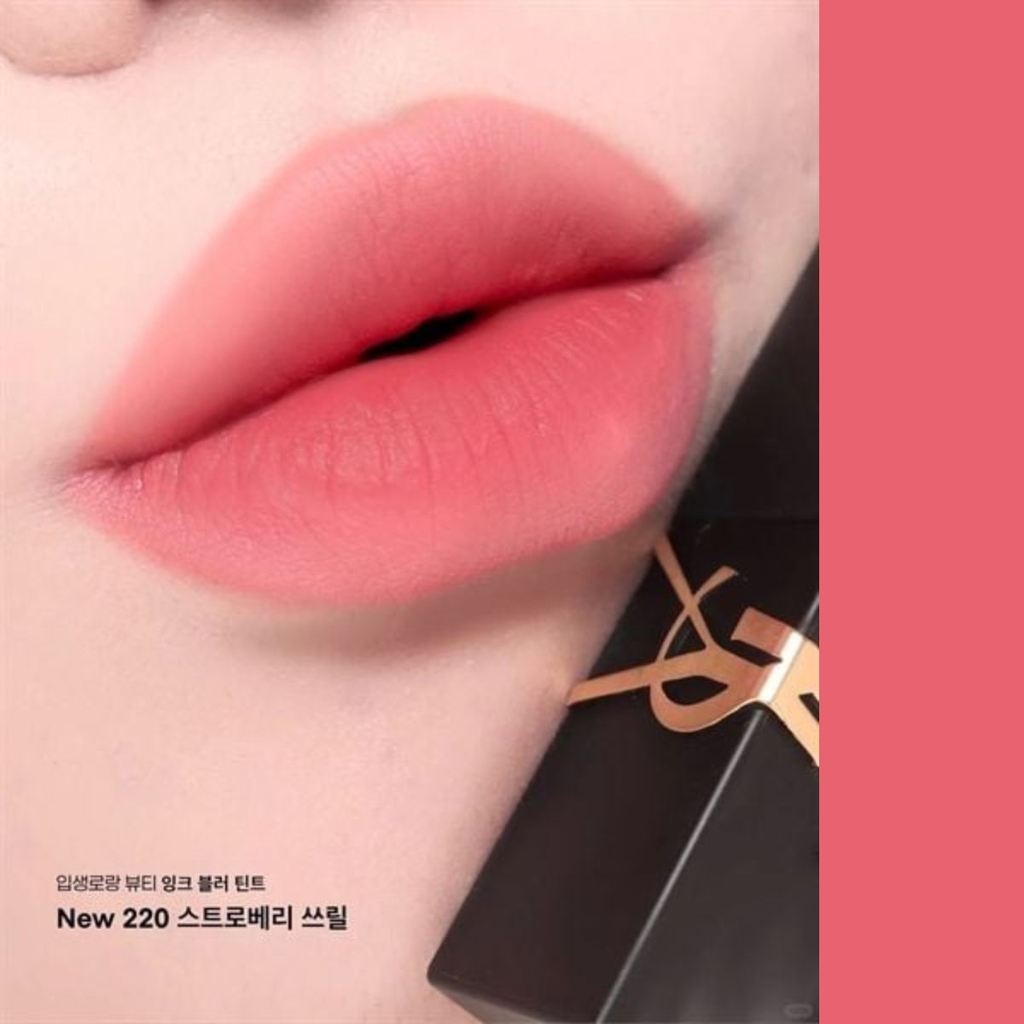 Son Kem Yves Saint Laurent YSL The Inks Blur Màu 220 Strawberry Thrill Hồng Dâu - 5.5ml Fullbox