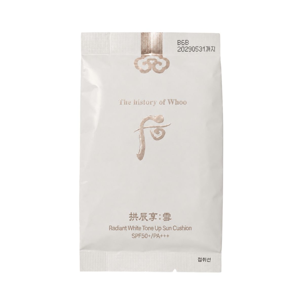 Cushion Whoo Radiant White Tone Up Sun Cushion SPF50+/PA+++ - 13g