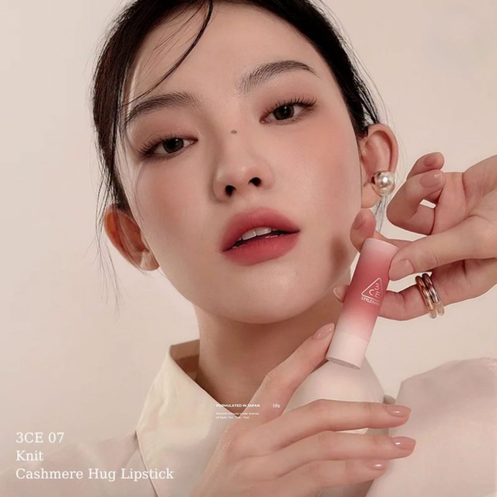 Son Thỏi Lì Mini 3CE Cashmere Hug Lipstick 07 Knit - Minisize 1.5g -  Hàng Công Ty