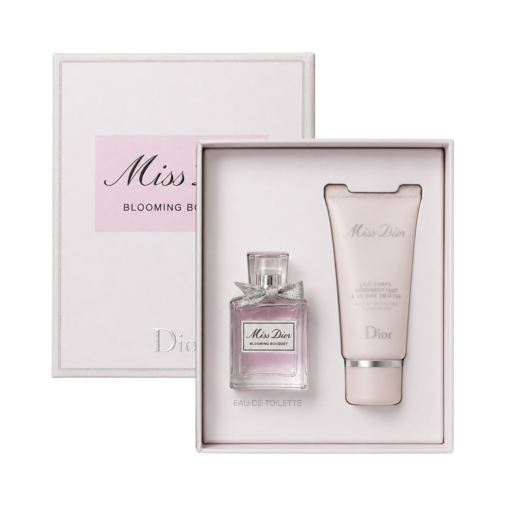 Set Nước Hoa Mini & Dưỡng Thể Miss Dior (Nước Hoa 5ml + Lotion 20ml) - Fullbox  Hàng Công Ty