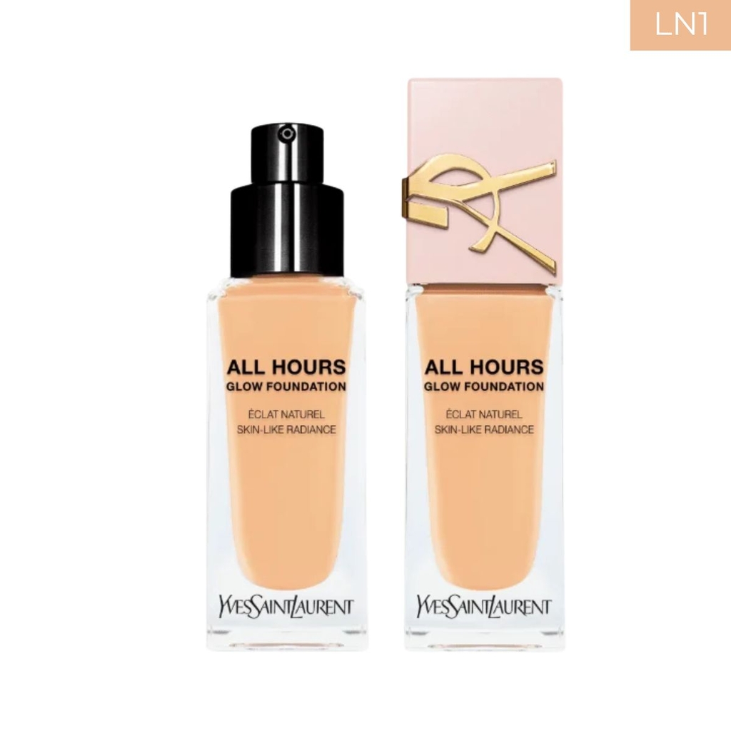 Kem Nền YSL Nắp Hồng All Hours Glow Foundation - Fullbox 25ml - Hàng Duty