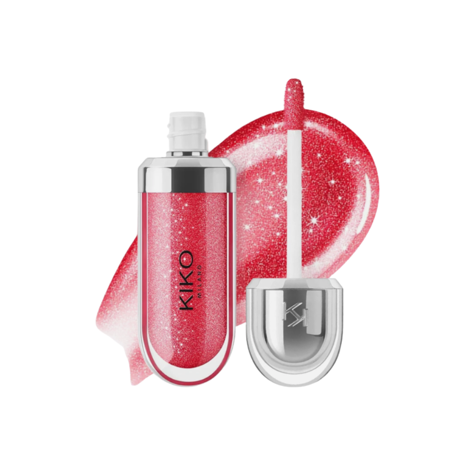 Son Bóng Kiko Milano 3D Hydra Lipgloss - 12 Pearly Amaryllis Red - 6.5ml Fullbox