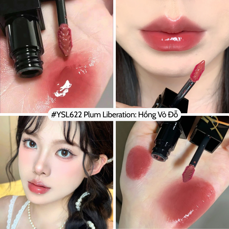 Son Kem YSL Vinyl Cream High Shine Lip Stain Fullsize 5.5ml - Fullbox