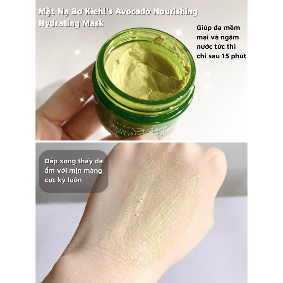 Mặt Nạ Bơ Dưỡng Ẩm kiehl's Avocado Nourishing Hydration Mask 5g - Nobox Tách Set US