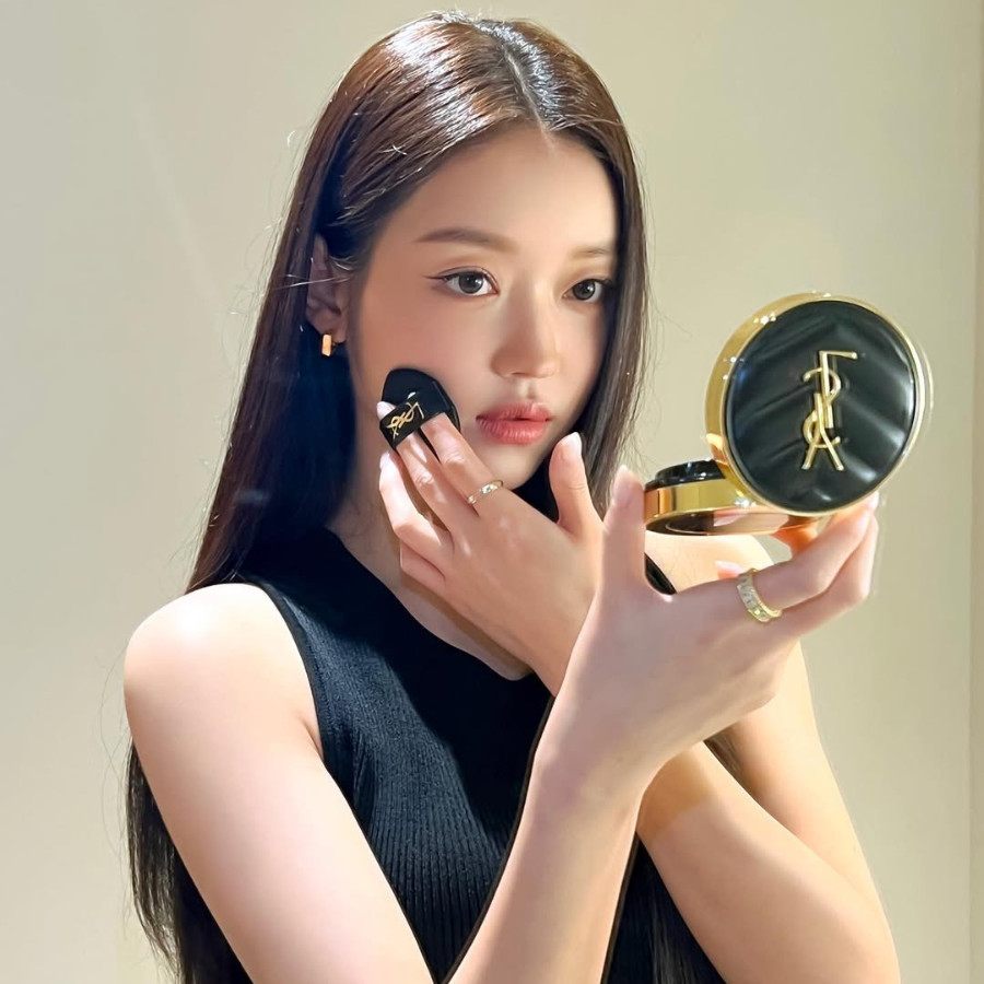 Cushion YSL Encre De Peau Couture SPF23 Vỏ Đen - 14g Fullbox