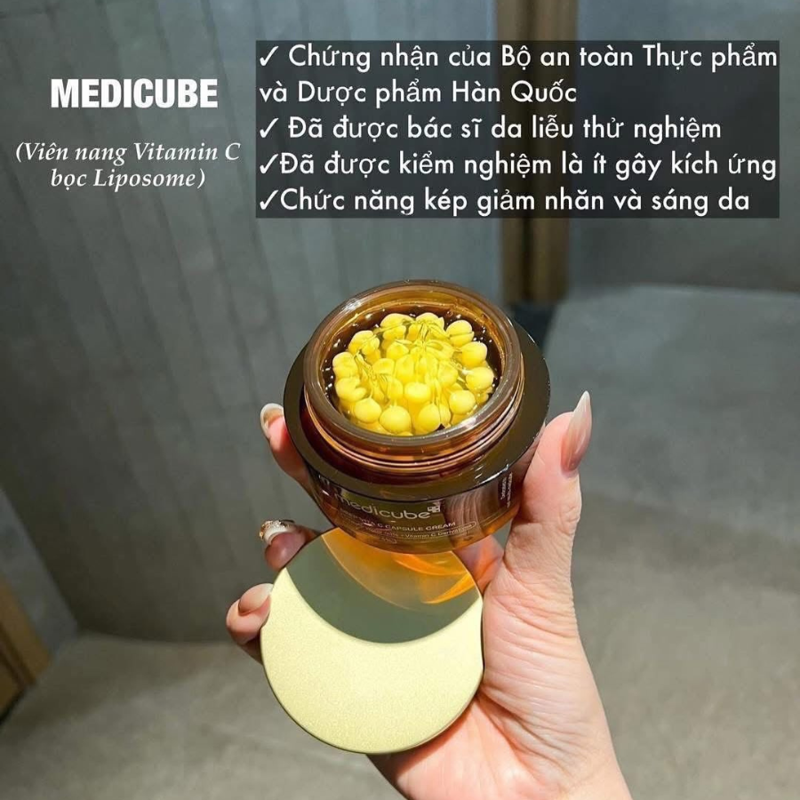 Kem Dưỡng Dạng Viên Nang Medicube Deep Vita C Capsule Cream 55g - Fullbox