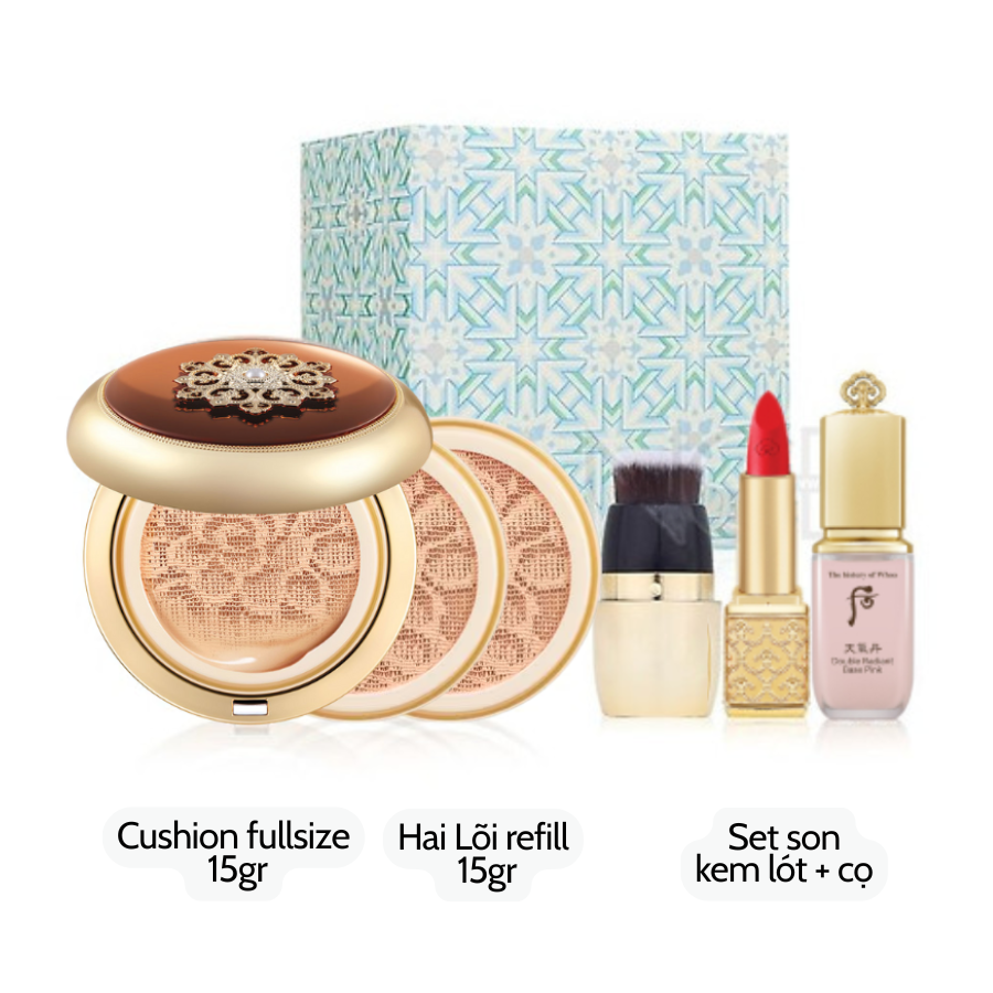 Cushion Whoo Nâu Cheongidan Radiant Essence Tone 21 - 15g