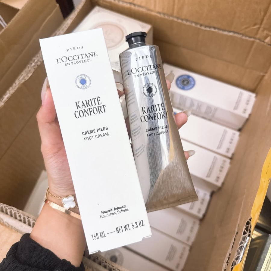 Kem Dưỡng Chân L'Occitane Shea Butter Foot Cream 150ml - Fullbox Hàng Duty