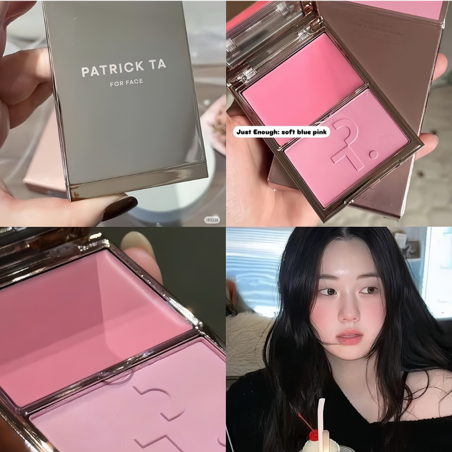 Má Hồng PaTrick Ta Double-Take Cream And Powder Blush Duo - Fulbox Hàng US