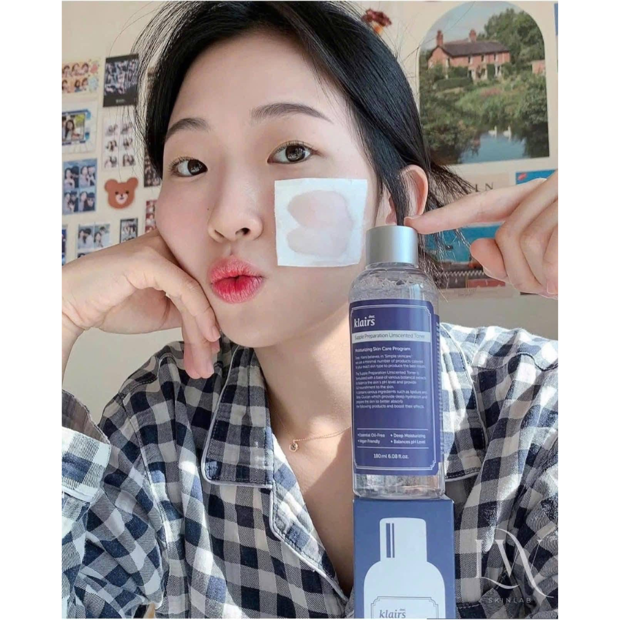 Toner Klairs Bản Không Mùi, Dưỡng Ẩm & Làm Dịu Da Nhạy Cảm 180ml Fullbox - Hàng Công Ty