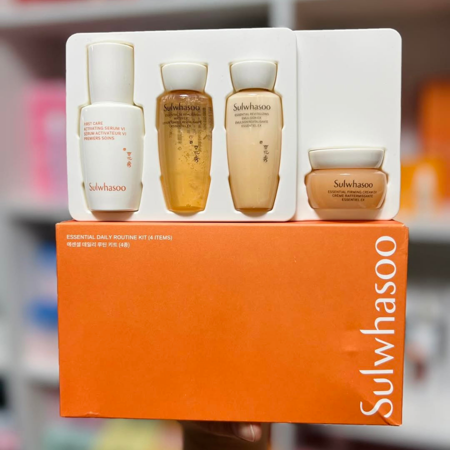 Set 4 Món Dưỡng Da Sulwhasoo Essential Daily Routine Kit - Minisize