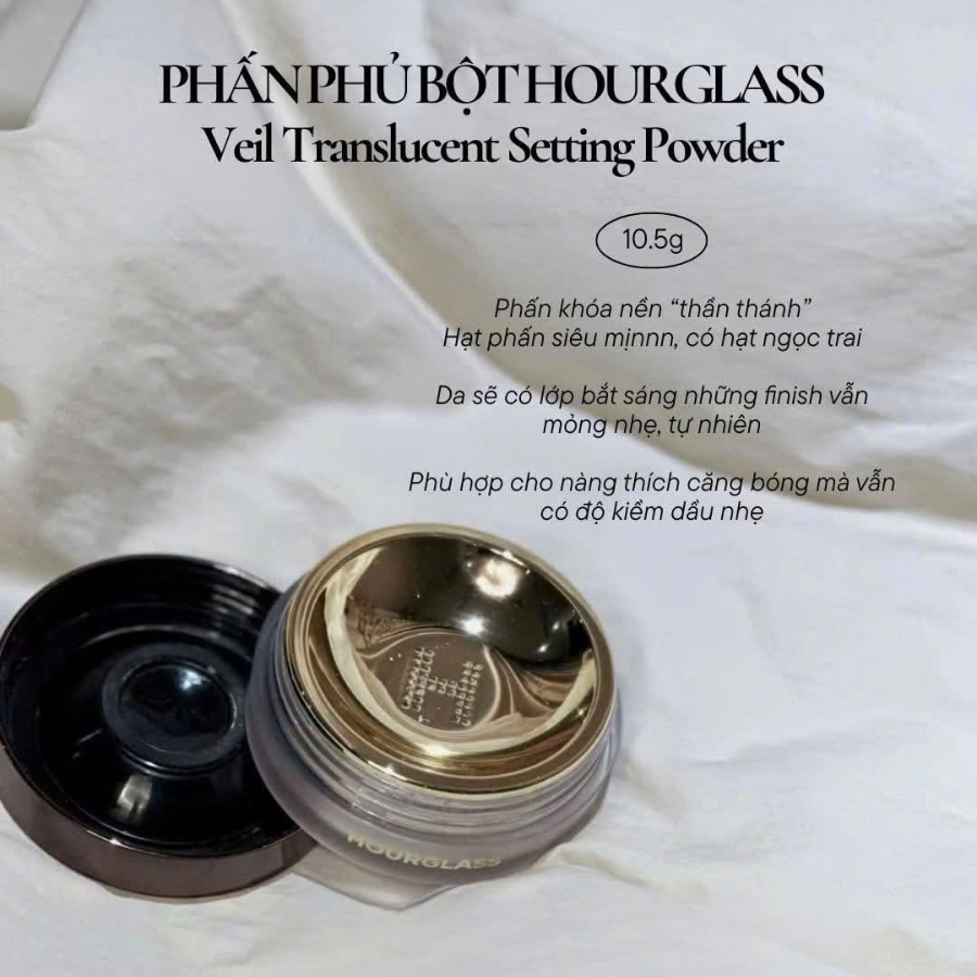 Phấn Phủ Bột Hourglass Veil Translucent Setting Powder 2g - Fullbox Hàng US
