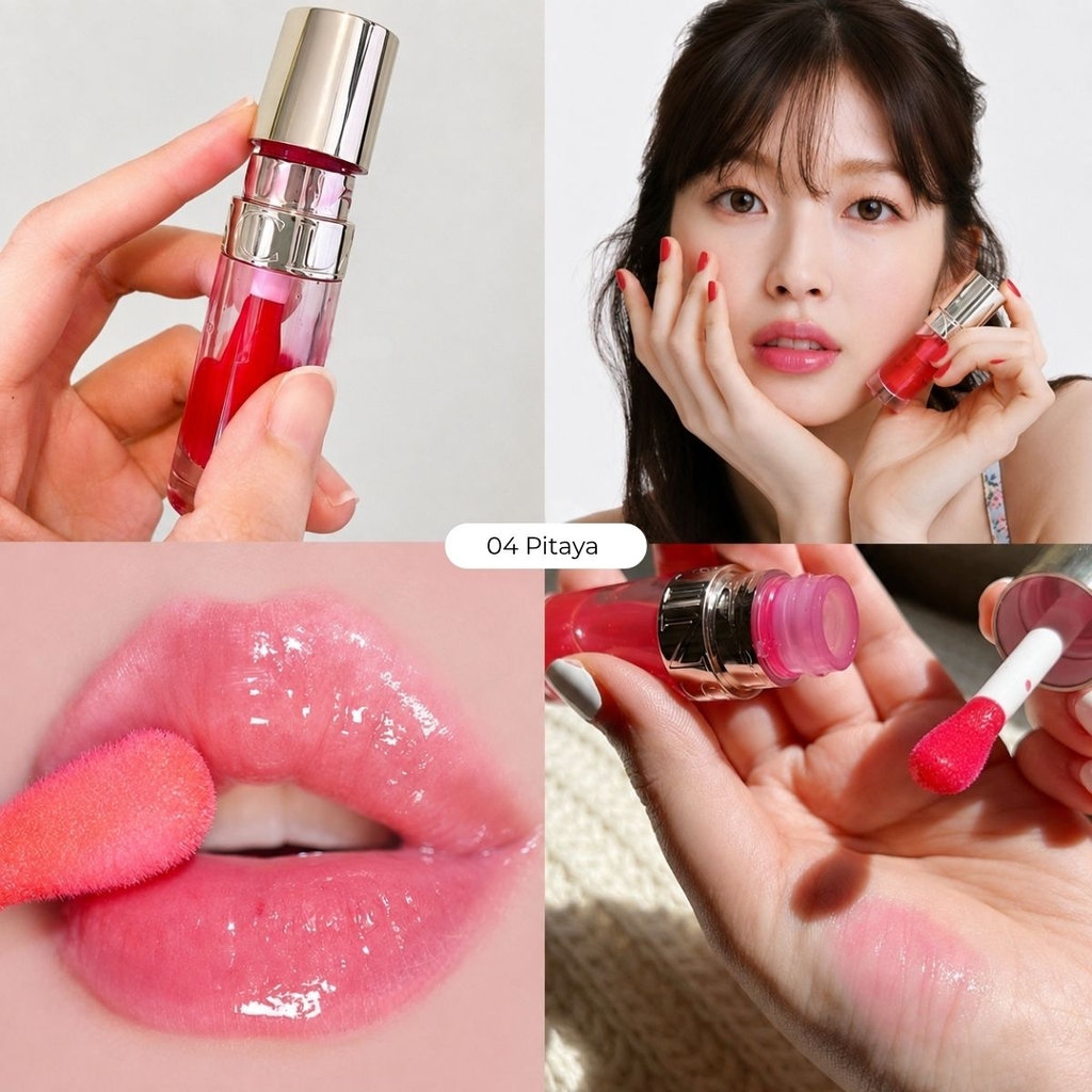 Son dưỡng Clarins Lip Comfort Oil 04 Pitaya - Mini 1.4ml Fullbox