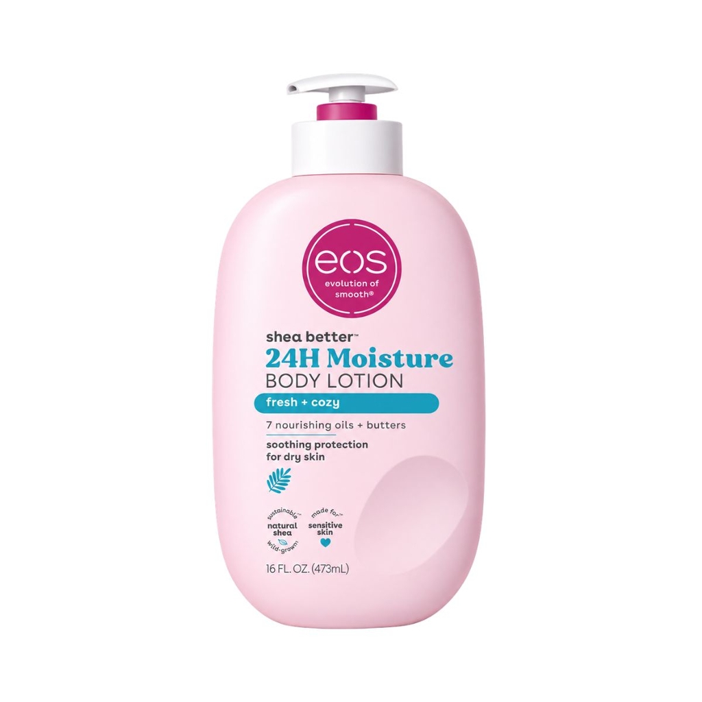 Body Lotion EOS Shea Better 24H Moisture Dưỡng Thể Hương Thơm Dịu Nhẹ Cấp Ẩm 24 Giờ 473ml - Hàng US
