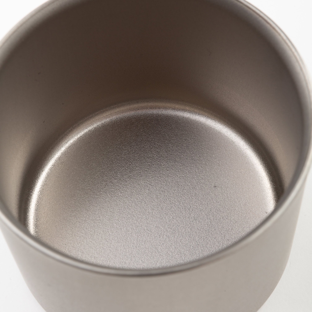 Snow Peak Titanium Double Wall Stacking Mug M400 – Ultralight Camping Cup, No Handle