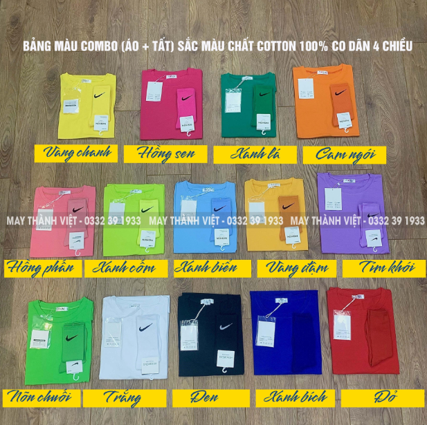 Áo trơn sắc màu cho lớp  - Đồng phục may thành việt