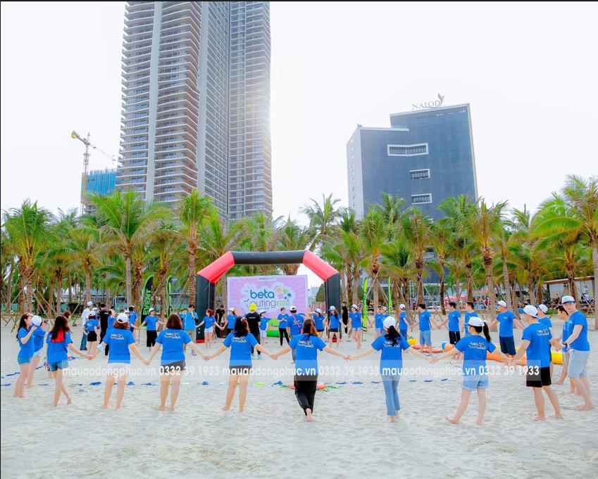 Áo Thun Nhóm Đi Biển Giá Rẻ công ty BETA GROUP - Đồng Phục May Thành Việt