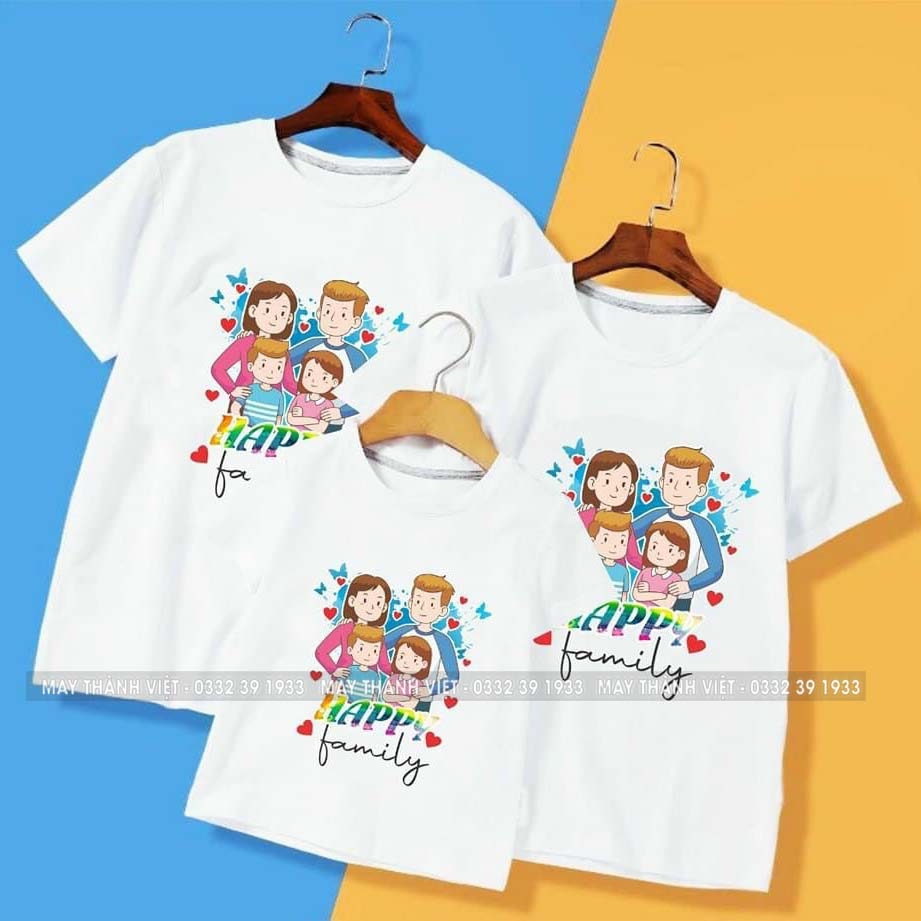 Áo Đồng Phục Gia Đình Giá Rẻ Tại Quảng Nam Màu vàng - Đồng Phục May Thành Việt