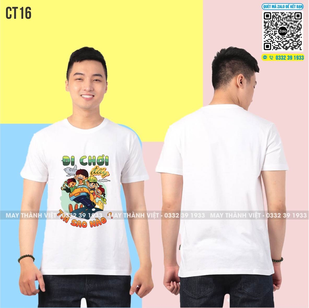 Áo nhóm đi biển giá rẻ công ty - Đồng phục may thành việt