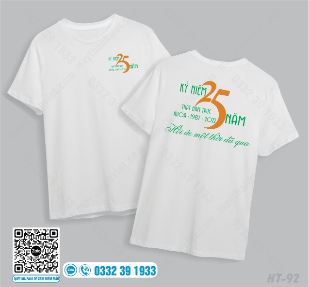 Áo đồng phục họp lớp đẹp nhất màu trắng cổ bẻ tại Cao Bằng - Đồng phục May Thành Việt