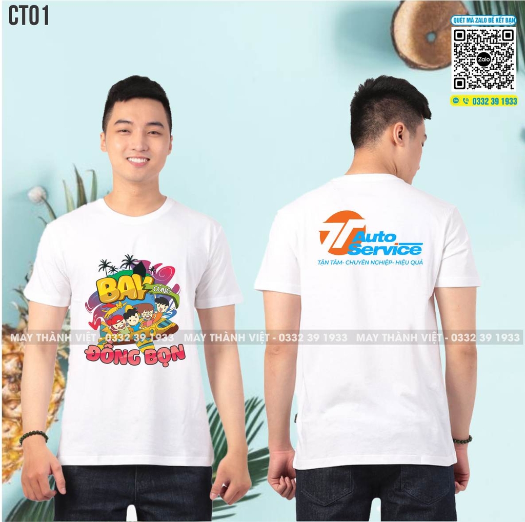 Hình áo nhóm đẹp màu cam tại Hậu Giang - Đồng Phục May Thành Việt