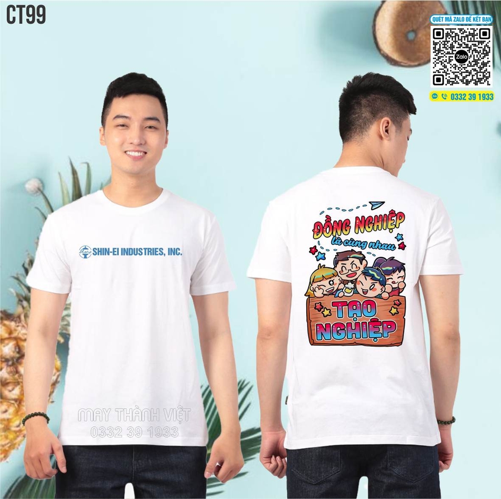 Hình áo nhóm đẹp màu cam tại Hậu Giang - Đồng Phục May Thành Việt